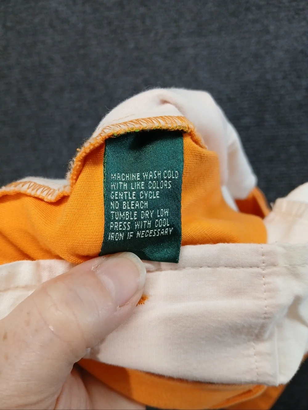 Women's LAUREN by RALPH LAUREN Sunkiss Orange Cotton Chino Shorts Sz 10 - Picture 10 of 10
